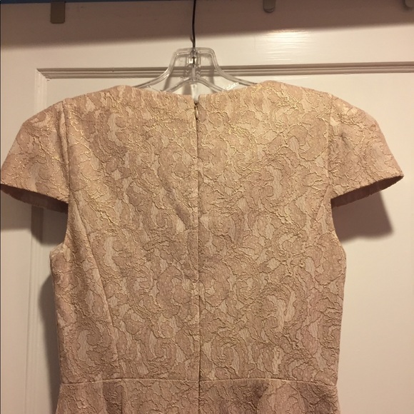 4C Collective nude/champagne Fit and flare dress - Picture 4 of 4